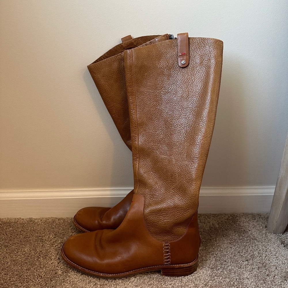 Ellen DeGeneres Zoila Brown Tall Riding Boots Sz 9